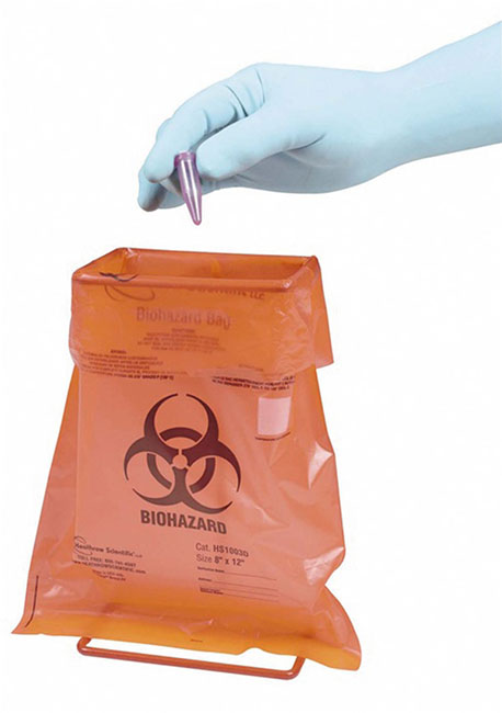Sacs biohazard en polypropylène - Sacs déchets / autoclave et fermetures -  Hygiène - Sécurité - Matériel de laboratoire